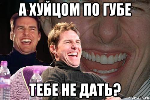 а хуйцом по губе тебе не дать?, Мем том круз