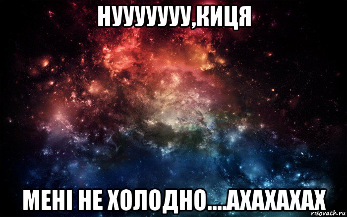 нууууууу,киця мені не холодно....ахахахах, Мем Просто космос