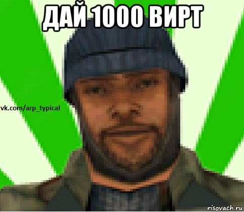 дай 1000 вирт , Мем Vkcomarptypical