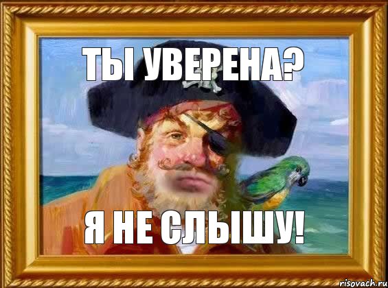 ТЫ УВЕРЕНА? Я НЕ СЛЫШУ!