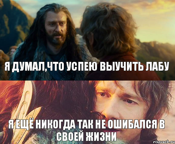 Я думал,что успею выучить Лабу Я ещё никогда так не ошибался в своей жизни, Комикс Я никогда еще так не ошибался