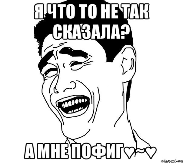 Я что то не так сказала? А мне пофиг♥~♥, Мем Яо минг