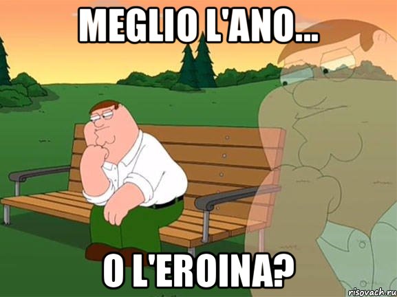 MEGLIO L'ANO... O L'EROINA?, Мем Задумчивый Гриффин