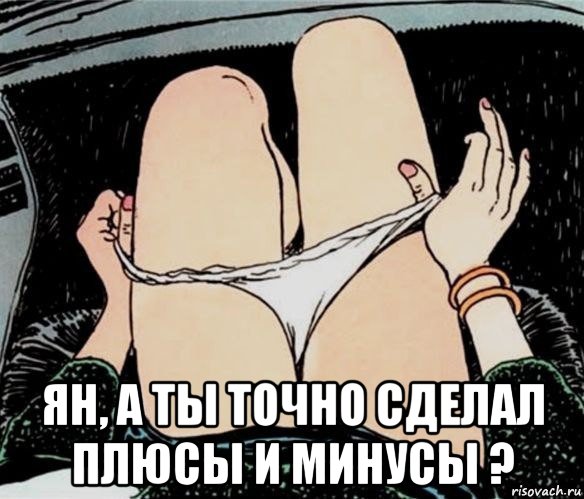  ян, а ты точно сделал плюсы и минусы ?, Мем А ты точно