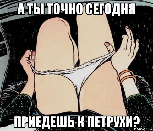 а ты точно сегодня приедешь к петрухи?, Мем А ты точно