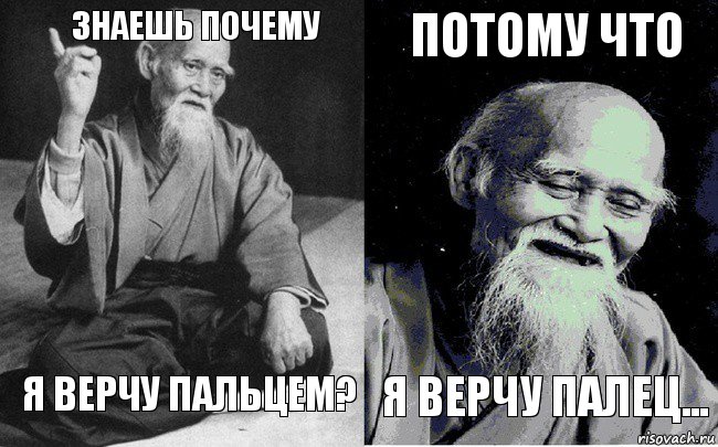 Знаешь почему Я верчу пальцем? Потому что Я верчу палец..., Комикс Мудрец-монах (4 зоны)