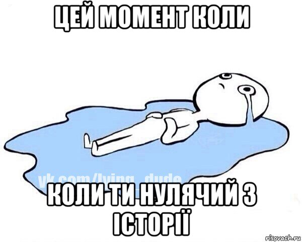 цей момент коли коли ти нулячий з історії, Мем Этот момент когда
