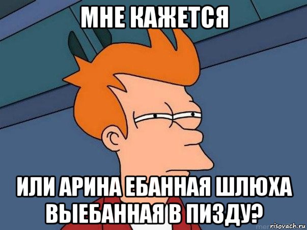 мне кажется или арина ебанная шлюха выебанная в пизду?, Мем  Фрай (мне кажется или)