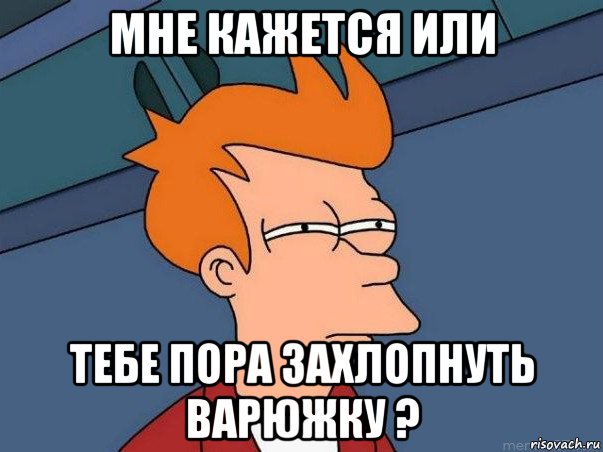 мне кажется или тебе пора захлопнуть варюжку ?, Мем  Фрай (мне кажется или)