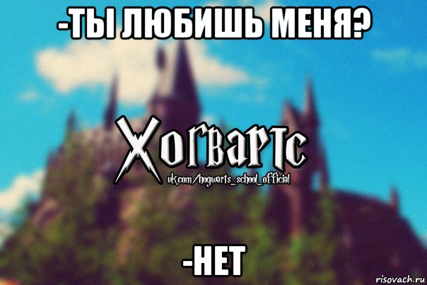 -ты любишь меня? -нет, Мем Хогвартс