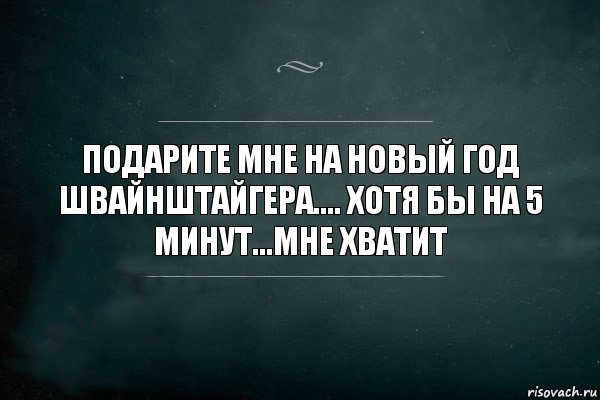 Подарите мне на новый год Швайнштайгера.... хотя бы на 5 минут...мне хватит, Комикс Игра Слов