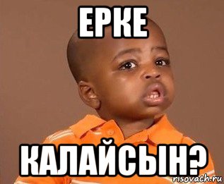 ерке калайсын?