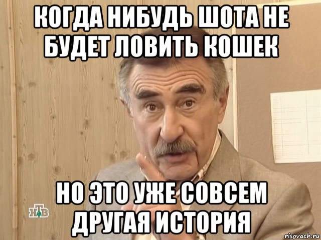 когда нибудь шота не будет ловить кошек но это уже совсем другая история, Мем Каневский (Но это уже совсем другая история)