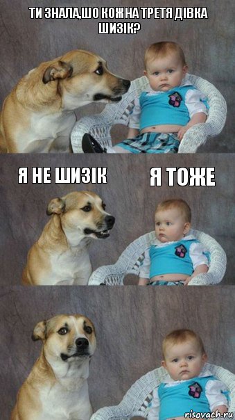 Ти знала,шо кожна третя дівка шизік? Я не шизік Я тоже, Комикс  Каждый третий