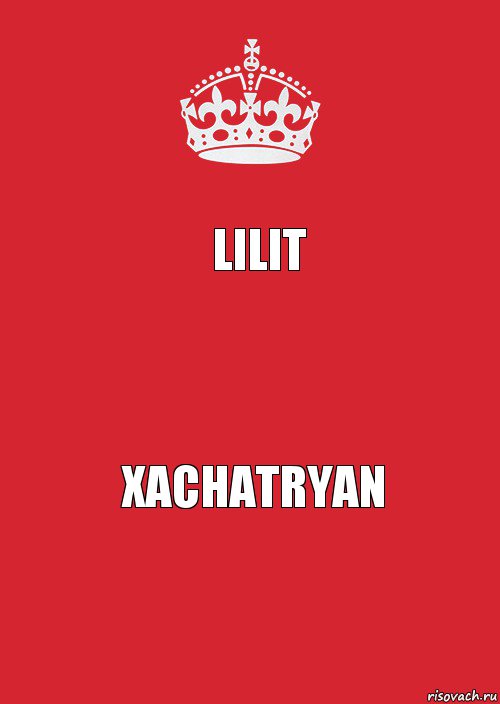 Lilit  Xachatryan, Комикс Keep Calm 3