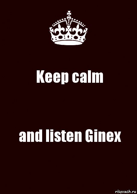 Keep calm and listen Ginex, Комикс keep calm