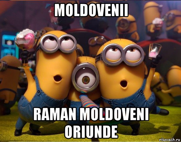 moldovenii raman moldoveni oriunde, Мем   миньоны