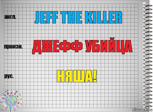 Jeff the killer Джефф убийца Няша!, Комикс  Перевод с английского