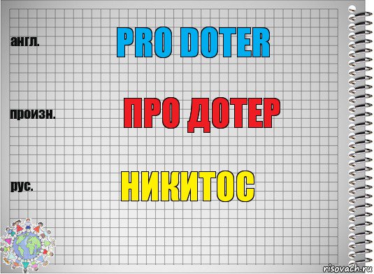 pro doter про дотер никитос, Комикс  Перевод с английского