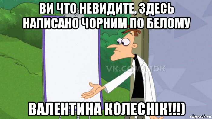 ви что невидите, здесь написано чорним по белому валентина колеснік!!!), Мем  Пустой список