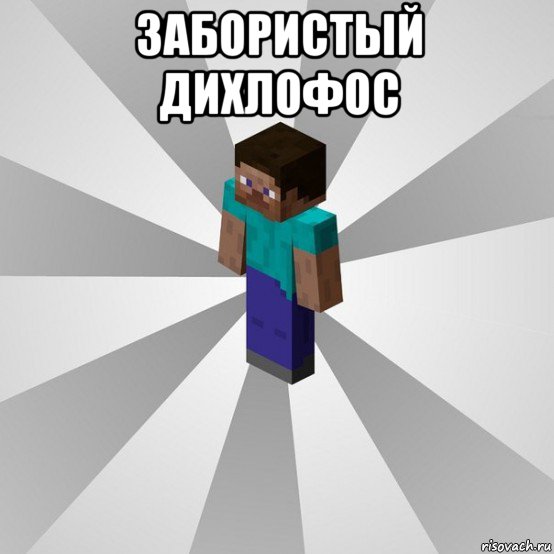 забористый дихлофос , Мем Типичный игрок Minecraft