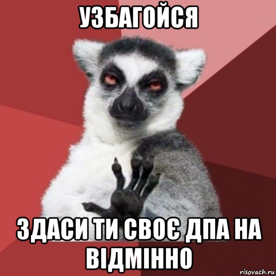 узбагойся здаси ти своє дпа на відмінно, Мем Узбагойзя