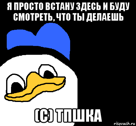 я просто встану здесь и буду смотреть, что ты делаешь (с) тпшка, Мем ВСЕ ОЧЕНЬ ПЛОХО