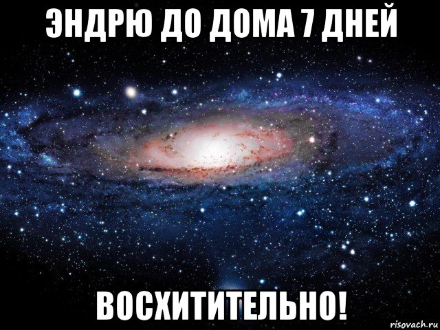 эндрю до дома 7 дней восхитительно!, Мем Вселенная