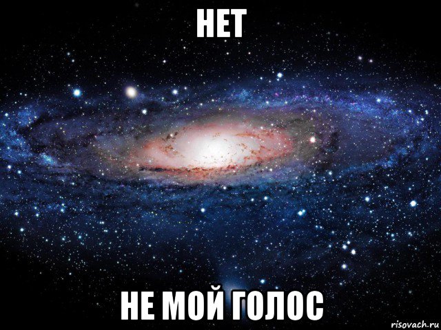 нет не мой голос, Мем Вселенная