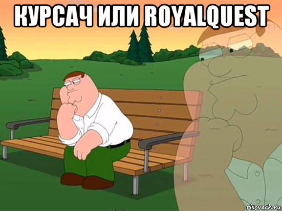 курсач или royalquest , Мем Задумчивый Гриффин