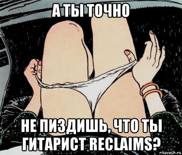 а ты точно не пиздишь, что ты гитарист reclaims?, Мем А ты точно