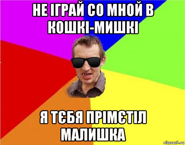 не іграй со мной в кошкі-мишкі я тєбя прімєтіл малишка, Мем Чьоткий двiж