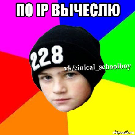 по ip вычеслю , Мем  Циничный школьник 1