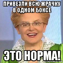 привезли всю жрачку в одном боксе это норма!, Мем ЭТО НОРМАЛЬНО