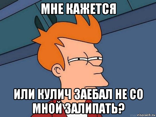 мне кажется или кулич заебал не со мной залипать?, Мем  Фрай (мне кажется или)