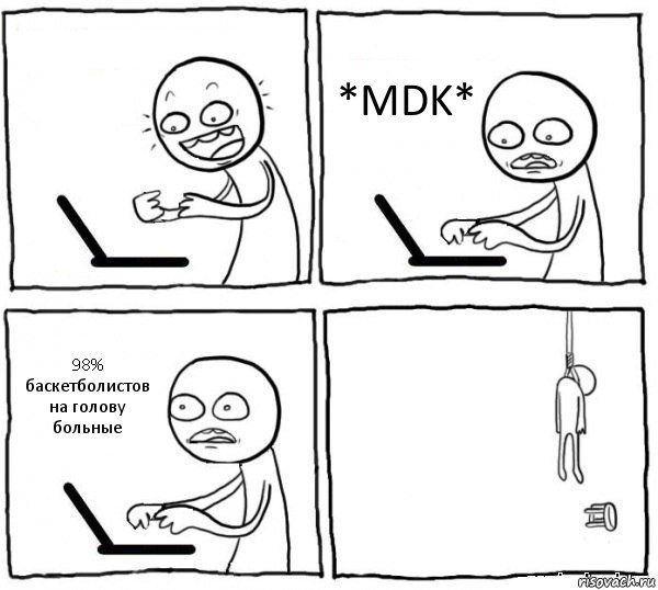  *MDK* 98% баскетболистов на голову больные , Комикс интернет убивает