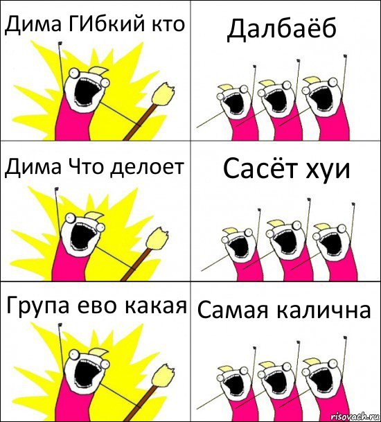 Дима ГИбкий кто Далбаёб Дима Что делоет Сасёт хуи Група ево какая Самая калична