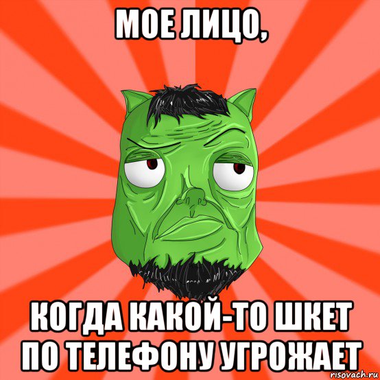 мое лицо, когда какой-то шкет по телефону угрожает, Мем Лицо Вольнова когда ему говорят