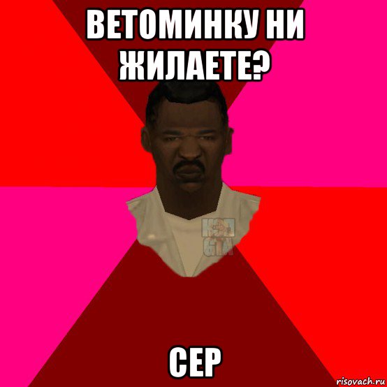 ветоминку ни жилаете? сер