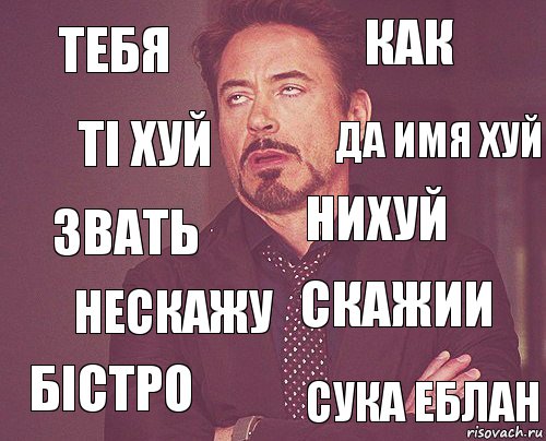 тебя как звать бістро скажии нихуй нескажу сука еблан ті хуй да имя хуй, Комикс мое лицо