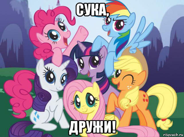 сука, дружи!, Мем My little pony