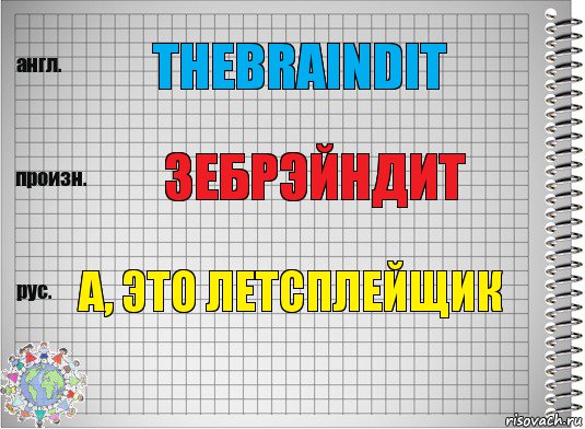 TheBrainDit ЗеБрэйнДит А, это летсплейщик