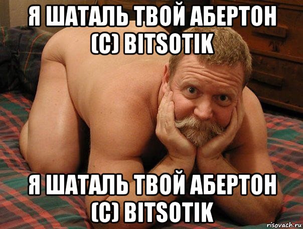 я шаталь твой абертон (с) bitsotik я шаталь твой абертон (с) bitsotik, Мем прив че делаешь