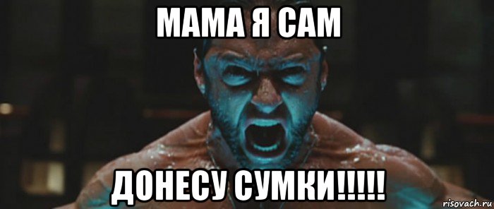 мама я сам донесу сумки!!!!!, Мем росомаха