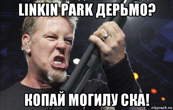 linkin park дерьмо? копай могилу ска!, Мем То чувство когда