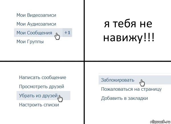 я тебя не навижу!!!