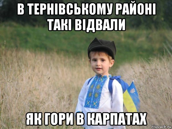 в тернівському районі такі відвали як гори в карпатах