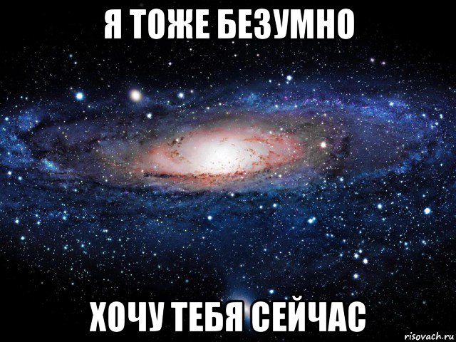 я тоже безумно хочу тебя сейчас, Мем Вселенная