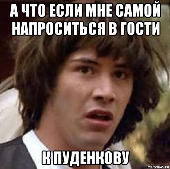 а что если мне самой напроситься в гости к пуденкову, Мем А что если (Киану Ривз)