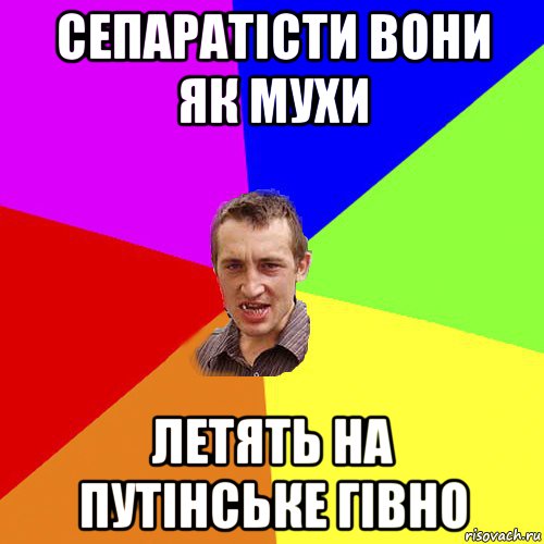 сепаратісти вони як мухи летять на путінське гівно, Мем Чоткий паца